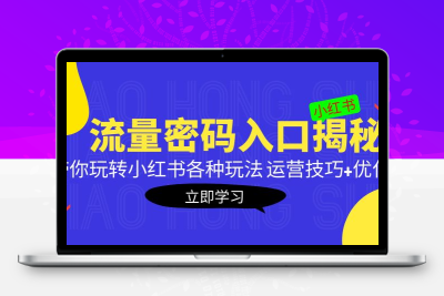 小红书流量密码入口揭秘：带你玩转小红书各种玩法 运营技巧+优化！