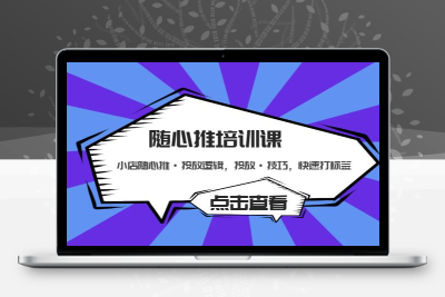 随心推培训课：小店随心推·投放逻辑，投放·技巧，快速打标签