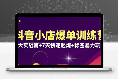 抖音小店爆单训练营VIP线下课：6大实战篇+7天快速起爆+标签暴力玩法(32节)