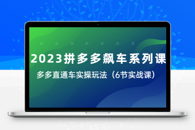2023拼多多飙车系列课，多多直通车实操玩法（6节实战课）