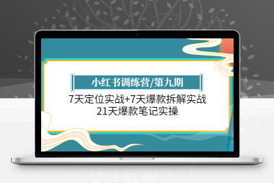 小红书训练营/第九期：7天定位实战+7天爆款拆解实战，21天爆款笔记实操