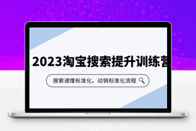 2023淘宝搜索-提升训练营，搜索-递增标准化，动销标准化流程（7节课）