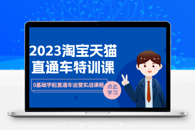 2023淘宝·天猫直通车评特训课，0基础学起直通车运营实战课程（8节课时）