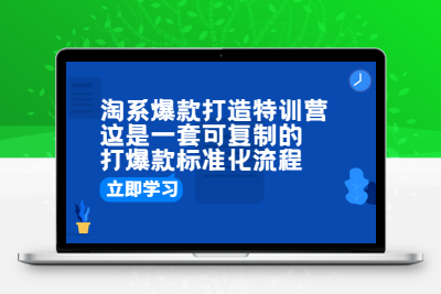 淘系爆款打造特训营：这是一套可复制的打爆款标准化流程