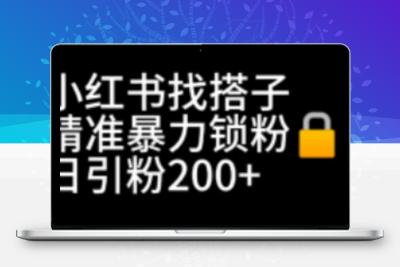 小红书找搭子暴力精准锁粉+引流日引200+精准粉