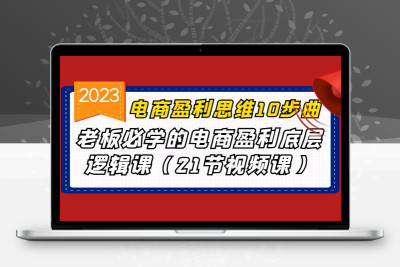 电商盈利-思维10步曲，老板必学的电商盈利底层逻辑课（21节视频课）