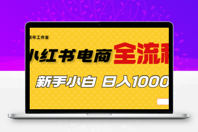 外面收费4988的小红书无货源电商从0-1全流程，日入1000＋