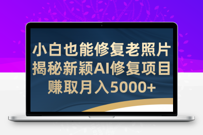 小白也能修复老照片！揭秘新颖AI修复项目，赚取月入5000+